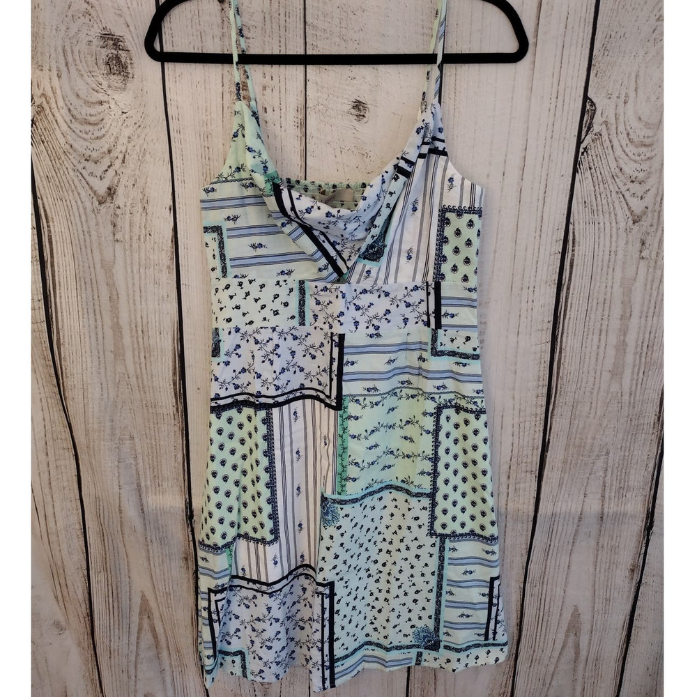 LOFT | TALL LENGTH Patchwork Floral Twist-Cutout Cami Dress - Picture 4 of 16